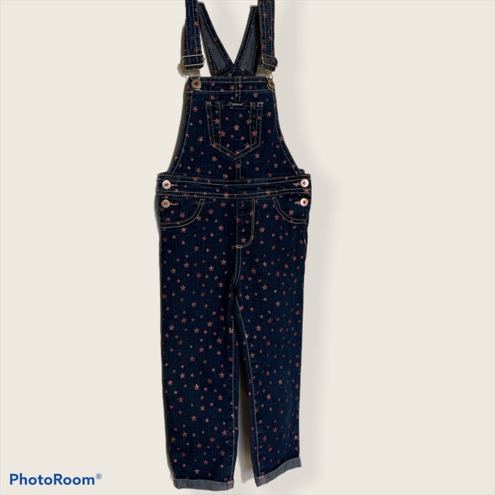 Jordache jean overalls star Pink Stars